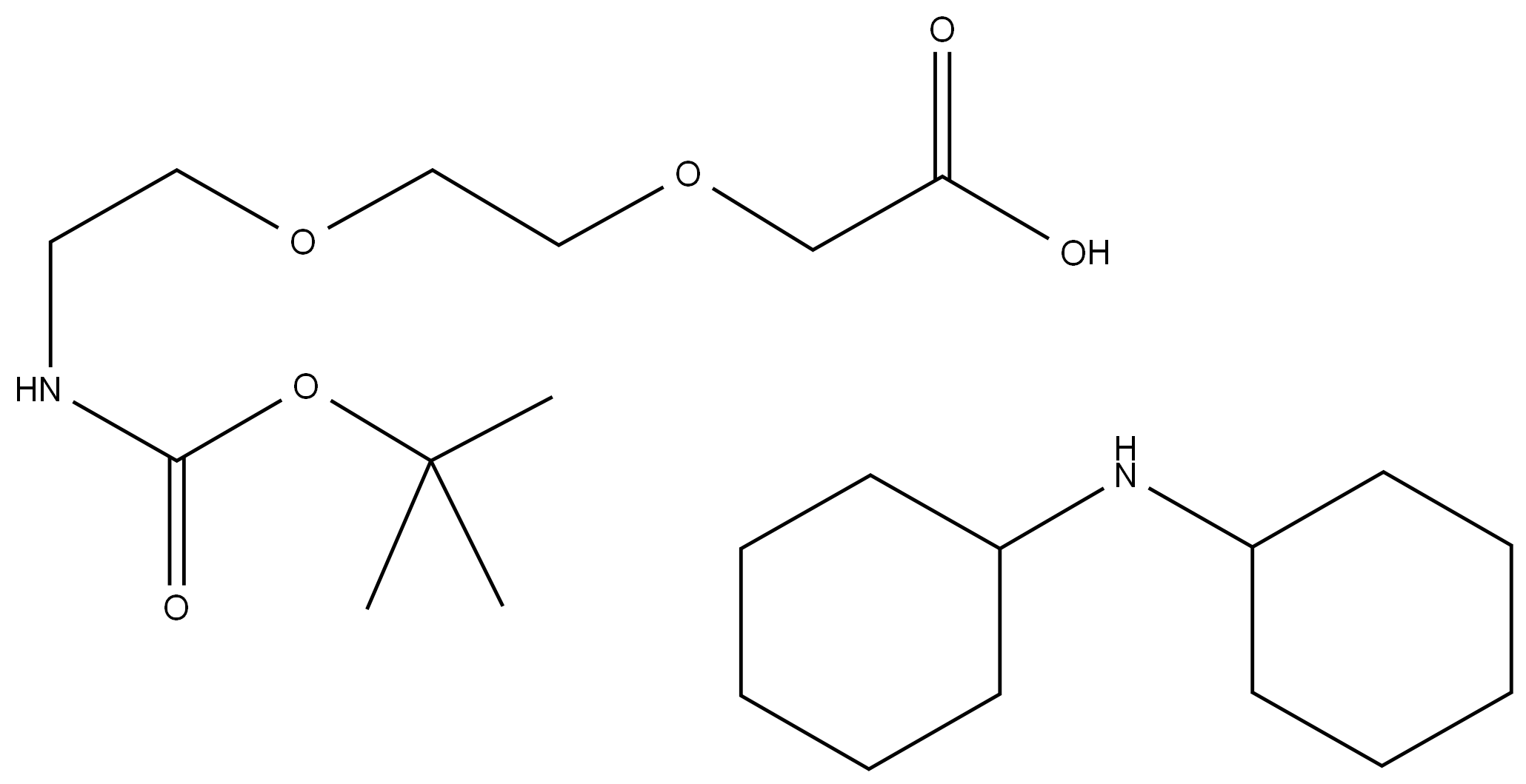 2-[2-(叔丁氧羰基氨基)乙氧基]乙氧基乙酸二環(huán)己胺鹽